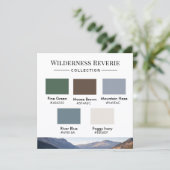 Wilderness Reverie Farbpalette Karte (Stehend Vorderseite)