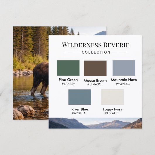 Wilderness Reverie Farbpalette Karte (Vorne/Hinten)