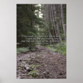 Wilderness Robert Frost Quote Poster - Groß (Vorne)