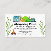 Wilderness RV Kontaktkarte mit Camper Van Visitenkarte (Vorderseite)