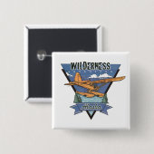 Wilderness Seaplane Adventure Alaska Button (Vorne & Hinten)