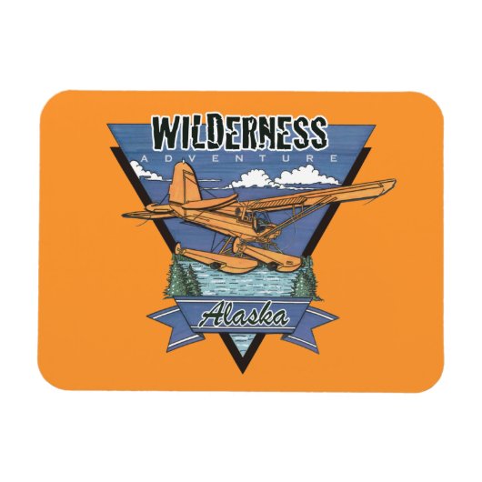 Wilderness Seaplane Adventure Alaska Magnet (Horizontal)
