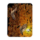Wilderness Sunset Enten auf Stone Hintergrund Magnet (Vertikal)