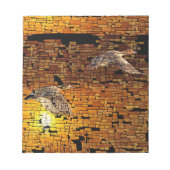 Wilderness Sunset Enten auf Stone Hintergrund Notizblock (Vorderseite)