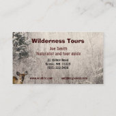 Wilderness Tours Visitenkarte (Rückseite)