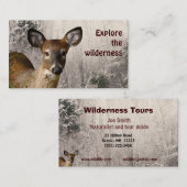 Wilderness Tours Visitenkarte (Vorne/Hinten)