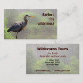Wilderness Tours Visitenkarte (Vorne/Hinten)