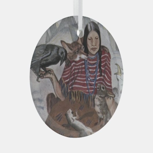 "Wilderness-Verbündete" Ornament Aus Glas (Vorderseite Rechts)