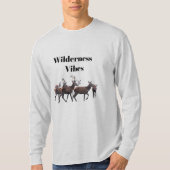 Wilderness Vibes Langarm Oberteil T-Shirt (Vorderseite)