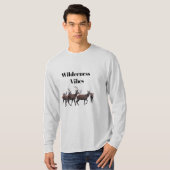 Wilderness Vibes Langarm Oberteil T-Shirt (Vorne ganz)