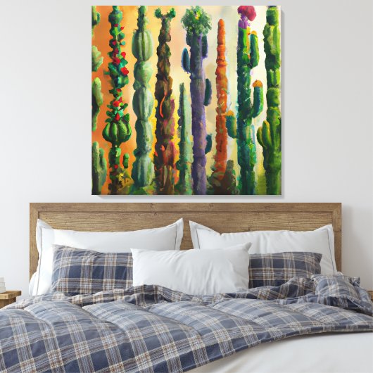 Wilderness Wall art Cactus Leinwanddruck (Insitu (Schlafzimmer))