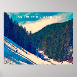 Wilderness Wandern Gebirge Custom Sprichwort Poster