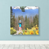 Wilderness Wandern Leinwanddruck (Insitu (Holzboden))