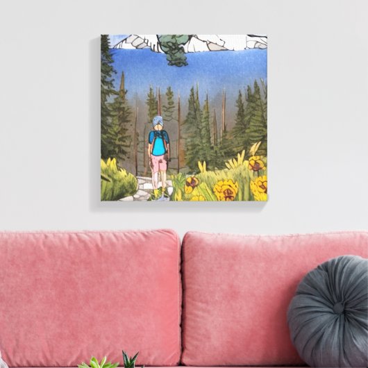 Wilderness Wandern Leinwanddruck (Insitu (Wohnzimmer))