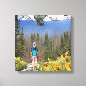 Wilderness Wandern Leinwanddruck (Vorderseite)