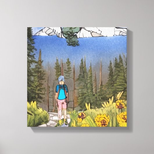 Wilderness Wandern Leinwanddruck (Vorderseite)