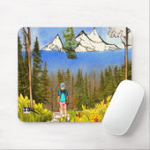 Wilderness Wandern Mousepad (Mit Mouse)
