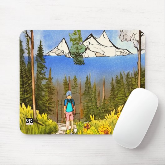 Wilderness Wandern Mousepad (Mit Mouse)