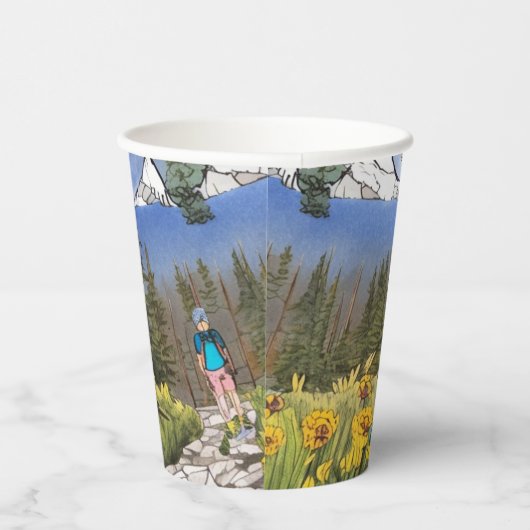 Wilderness Wandern Pappbecher (Rechts)