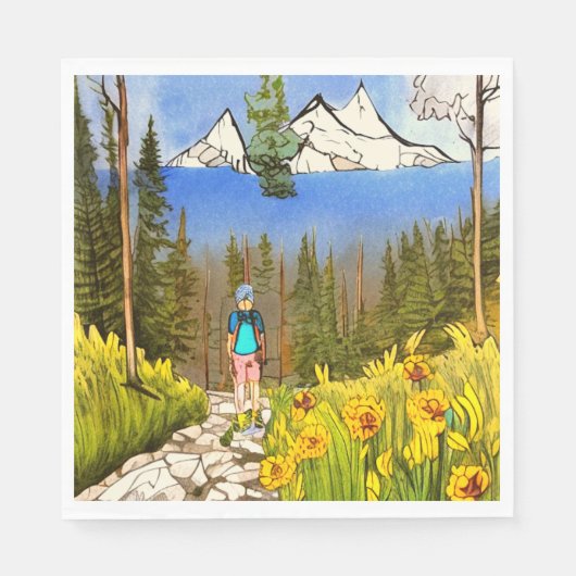 Wilderness Wandern Serviette (Vorderseite)