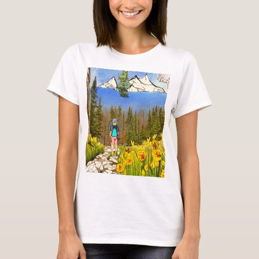 Wilderness Wandern T-Shirt (Vorderseite)
