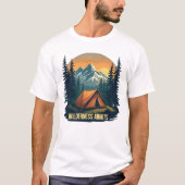 Wilderness wartet auf T - Shirt | Das Abenteuer ve (Vorderseite)