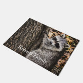 Wilderness Wild Raccoon Fußmatte (Schrägansicht)