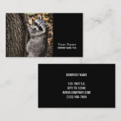 Wilderness Wild Raccoon Visitenkarte (Vorne/Hinten)