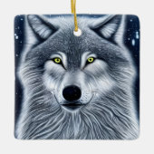 Wilderness Wild Wolf Keramikornament (Vorderseite)