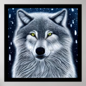 Wilderness Wild Wolf Poster (Vorne)