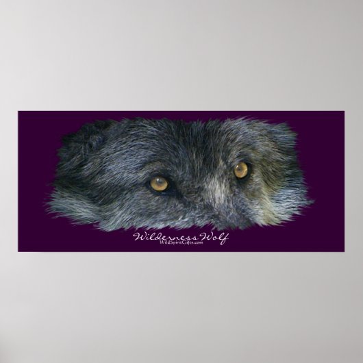 Wilderness Wolf Eyes Art Poster (Vorne)