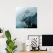 Wilderness Wolf & Geem Poster (Heimbüro)