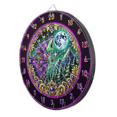 Wilderness Wolf Howling unter Vollmond Dartscheibe (Vorderseite rechts)