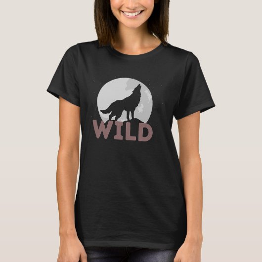 Wilderness Wolf Natur Monument Obelisk T-Shirt (Vorderseite)