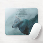 Wilderness Wolf & Öko Gedicht Mousepad (Mit Mouse)