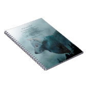 Wilderness Wolf & Öko Gedicht Notizblock (Rechte Seite)