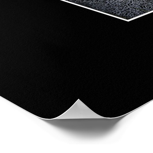 WILDERNESS WOLF Poster w Gedicht (Ecke)