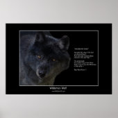 WILDERNESS WOLF Poster w\poster (Vorne)