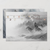 Wilderness Wölfe im Schnee Weihnachten (Vorne/Hinten)