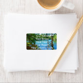 Wilderness Wooded Lake Adressaufkleber (Insitu)