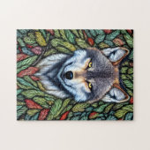 Wilderness Woodland Predator Wolf Puzzle (Horizontal)