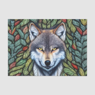 Wilderness Woodland Predator Wolf Seidenpapier