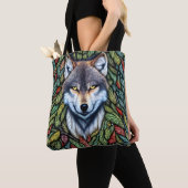 Wilderness Woodland Predator Wolf Tasche (Von Nahem)