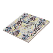 Wildes abstraktes im Rosa und im Blau Fliese (Seite)