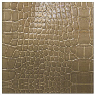 wildes beige braunes Alligatorkrokodilleder Stoff