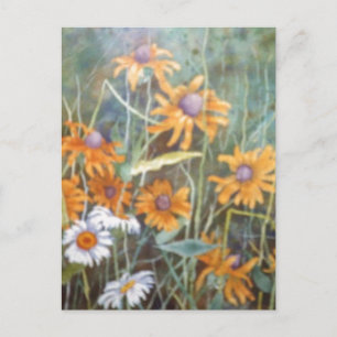 ""Wildes Blume-Feld" Blumenpostkarte Postkarte