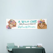 Wildes, ein Löwe geschlechtsneutrales Baby Banner (Messeveranstaltung)