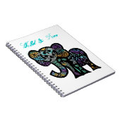 Wildes Elefant-Notizbuch Notizblock (Rechte Seite)