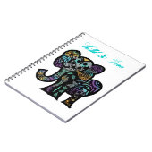 Wildes Elefant-Notizbuch Notizblock (Linke Seite)