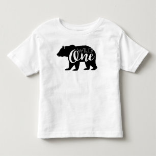 Wildes erstes Geburtstags-Party des Bärn- Kleinkind T-shirt